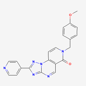7-(4-methoxybenzyl)-2-pyridin-4-ylpyrido[3,4-e][1,2,4]triazolo[1,5-a]pyrimidin-6(7H)-one - 