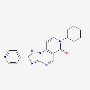 7-cyclohexyl-2-(pyridin-4-yl)pyrido[3,4-e][1,2,4]triazolo[1,5-a]pyrimidin-6(7H)-one - 