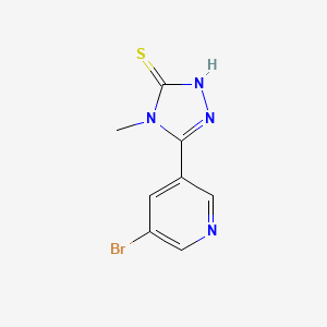 5-(5-bromopyridin-3-yl)-4-methyl-4H-1,2,4-triazole-3-thiol - 